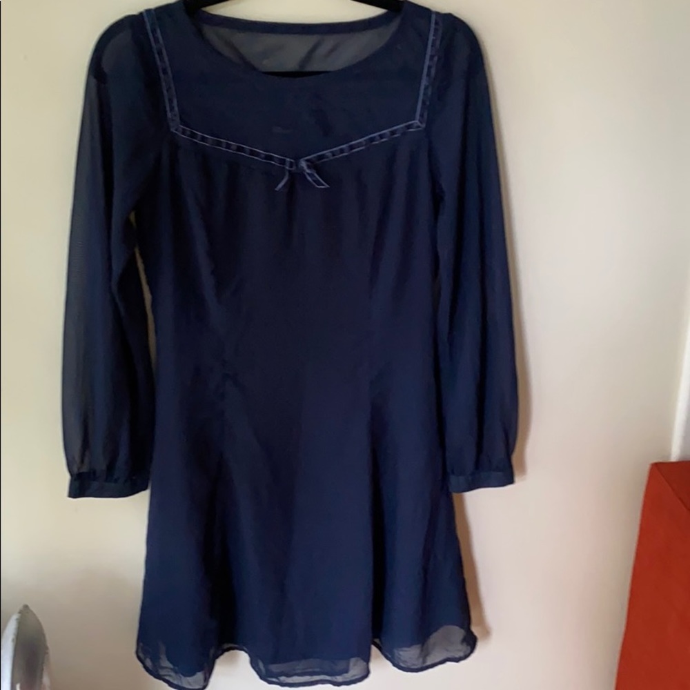 Dear Creatures Navy A-Line Dress